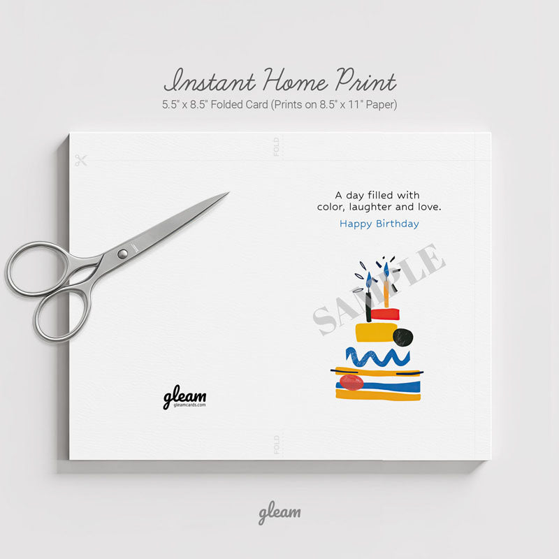 Birthday Card – Abstract
