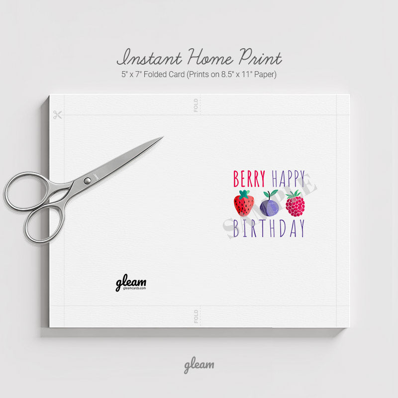 Birthday Card – Berry Happy Birthday