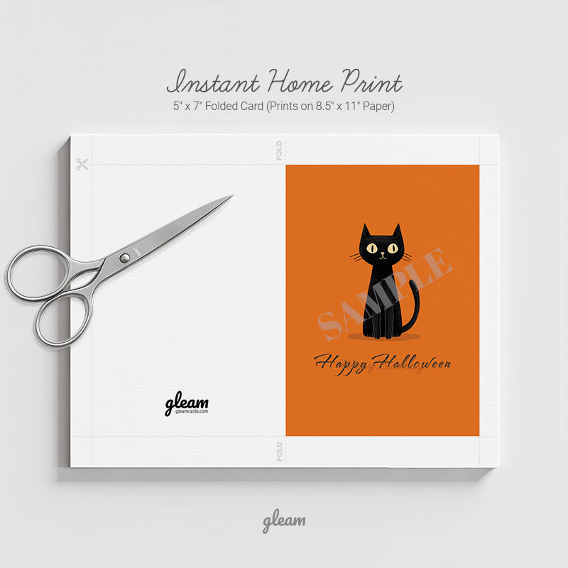 Halloween Card – Black Cat