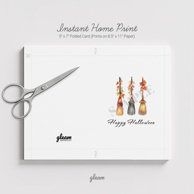 Halloween Card – Broomstick