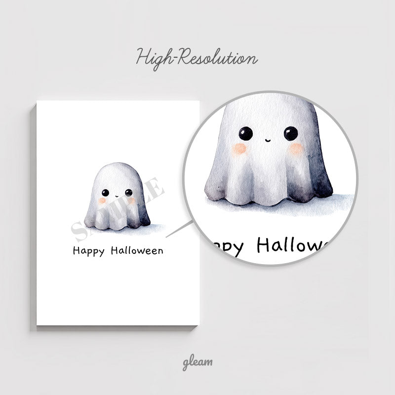 Halloween Card – Cute Ghost