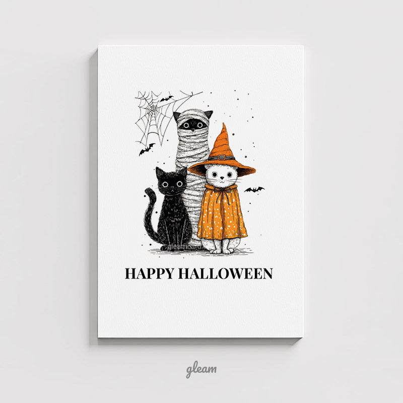 Halloween Card – Cute Cats