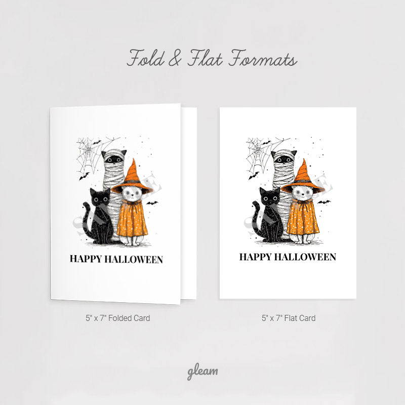 Halloween Card – Cute Cats