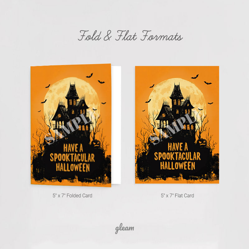 Halloween Card – Spooky Haunted House