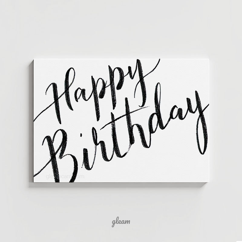 Birthday Card – Handwritten Calligraphy