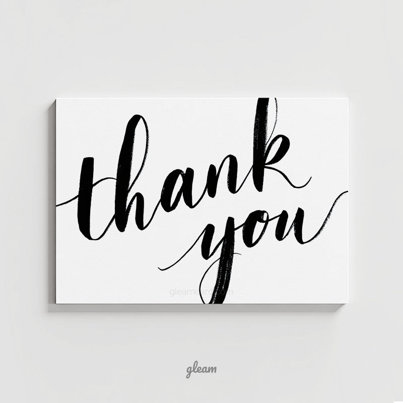 Thank You Card - Handwritten Calligraphy