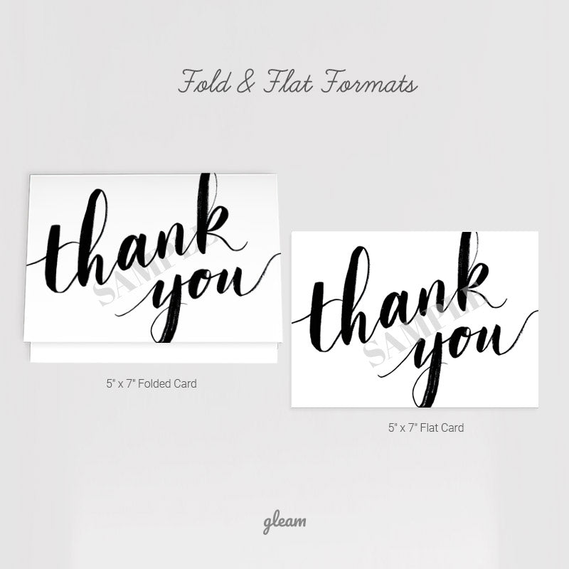 Thank You Card - Handwritten Calligraphy