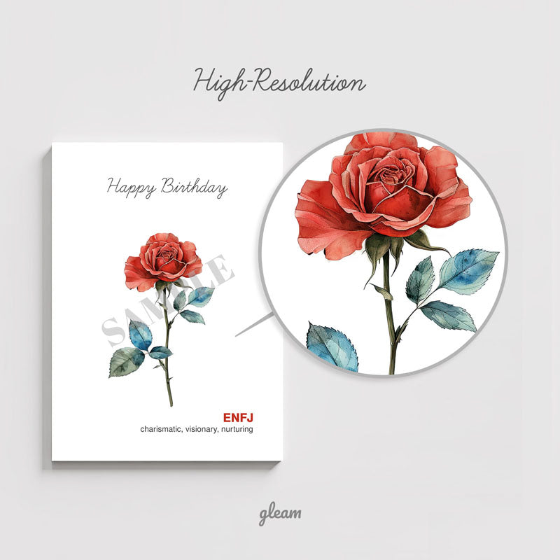 Birthday Card – ENFJ Rose