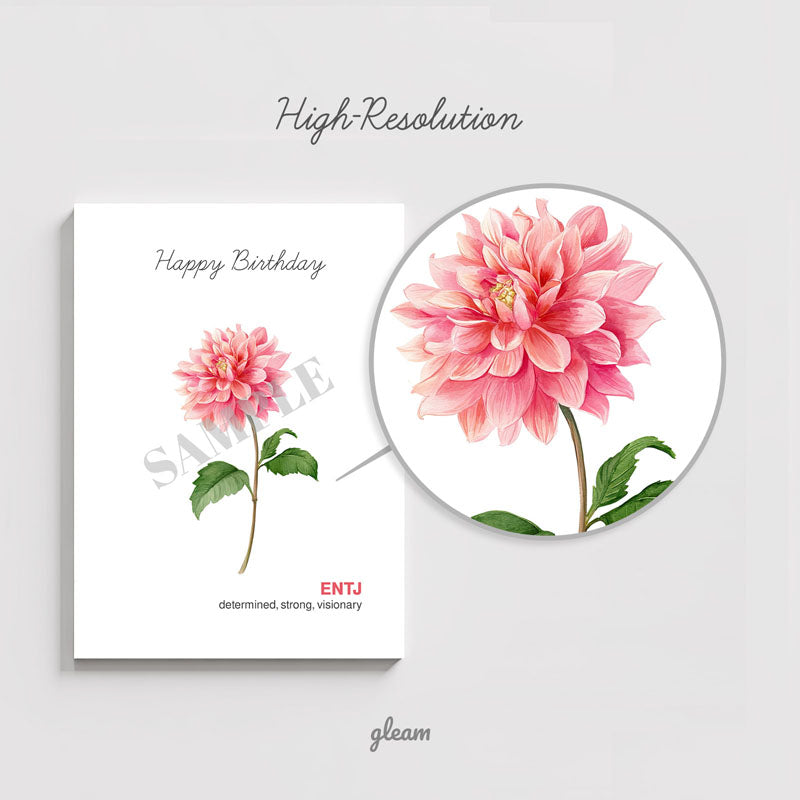 Birthday Card – ENTJ Dahlia