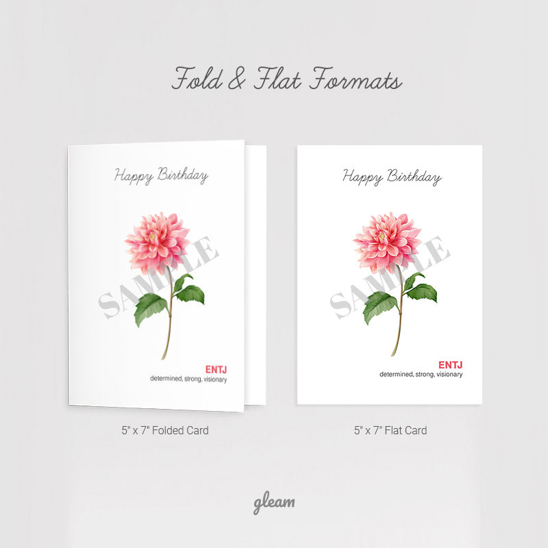 Birthday Card – ENTJ Dahlia