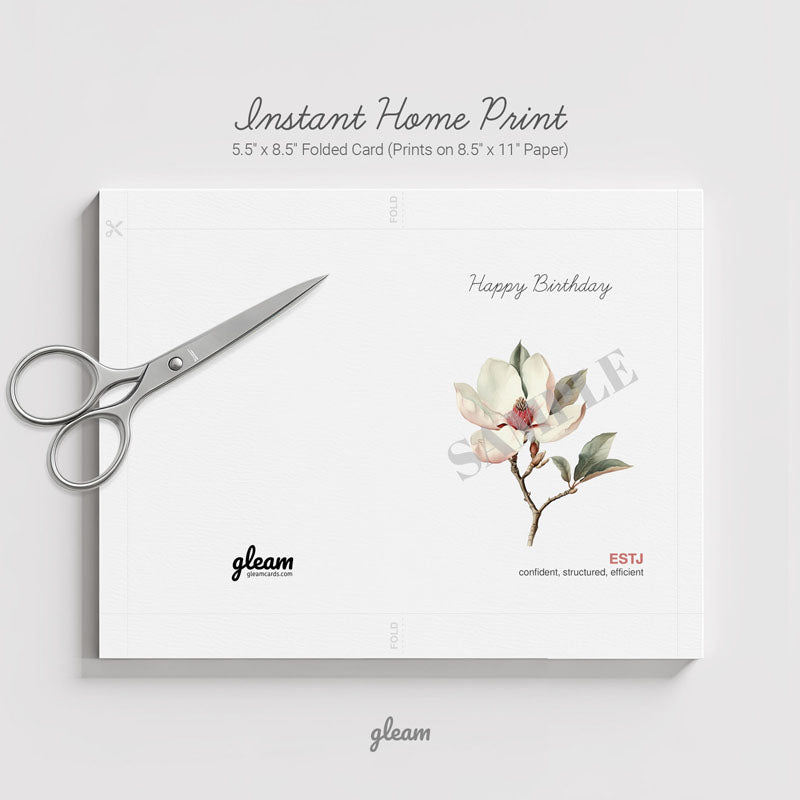 Birthday Card – ESTJ Magnolia
