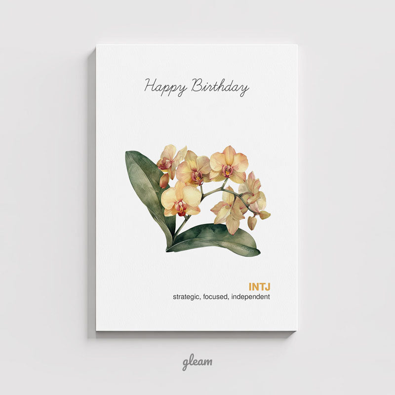 Birthday Card – INTJ Orchid