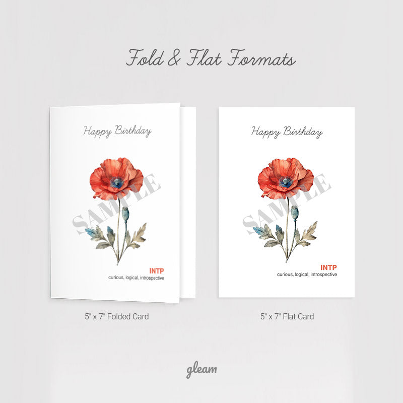 Birthday Card – INTP Poppy