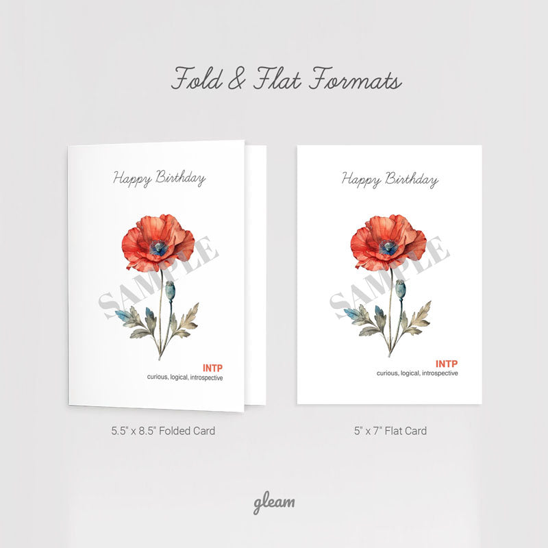 Birthday Card – INTP Poppy