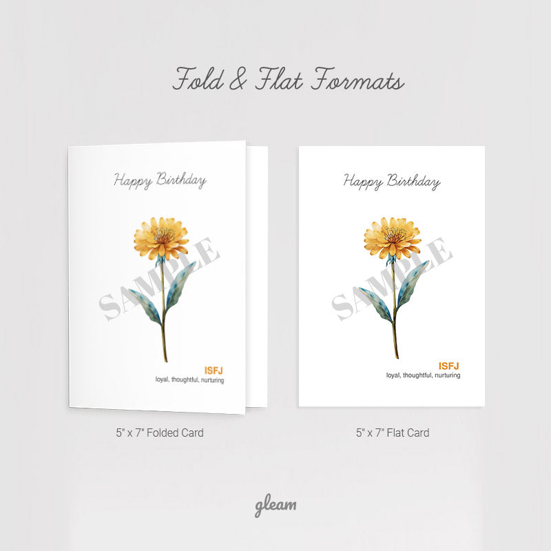 Birthday Card – ISFJ Dandelion