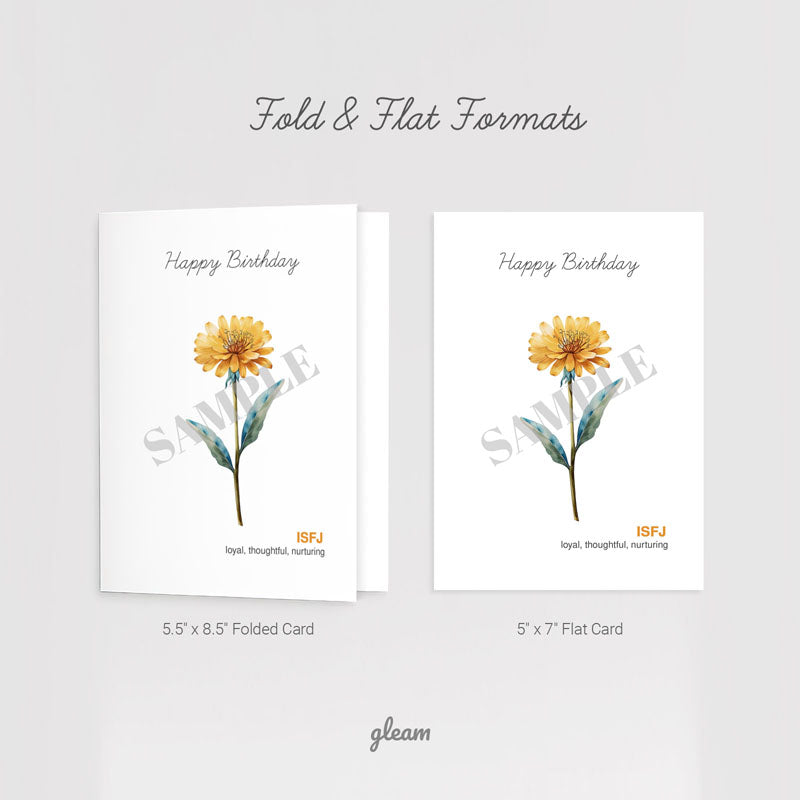Birthday Card – ISFJ Dandelion