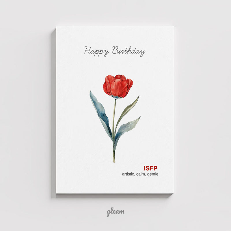 Birthday Card – ISFP Tulip