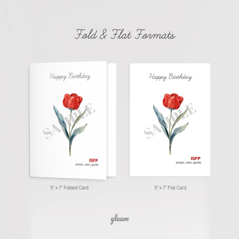 Birthday Card – ISFP Tulip