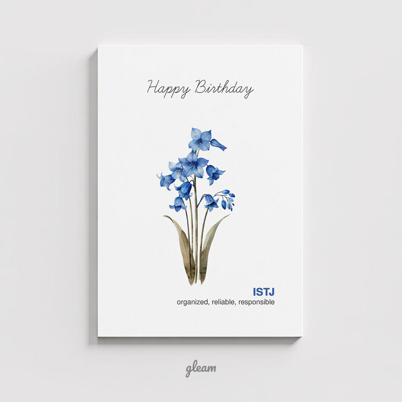 Birthday Card – ISTJ Bluebell
