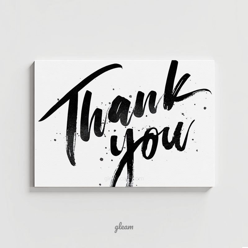 Thank You Card - Modern Brush Style