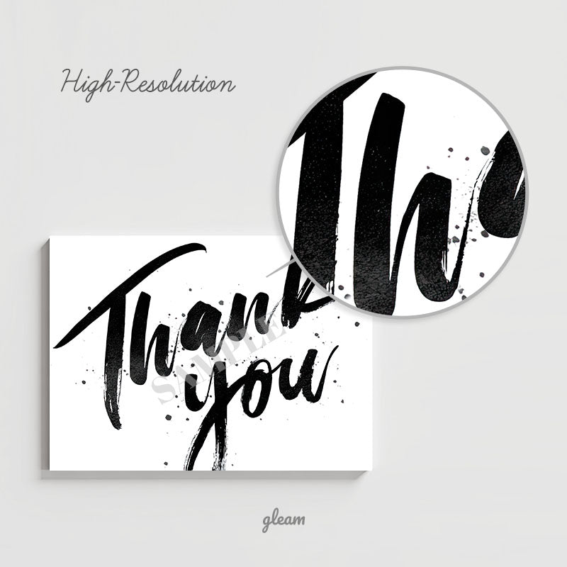 Thank You Card - Modern Brush Style