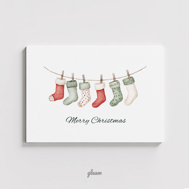 Christmas Card – Hanging Stockings