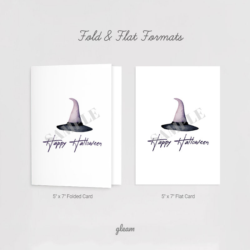 Halloween Card – Witch Hat Design