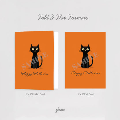 Halloween Card – Black Cat