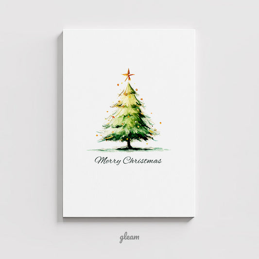 Christmas Card – Watercolor Christmas Tree