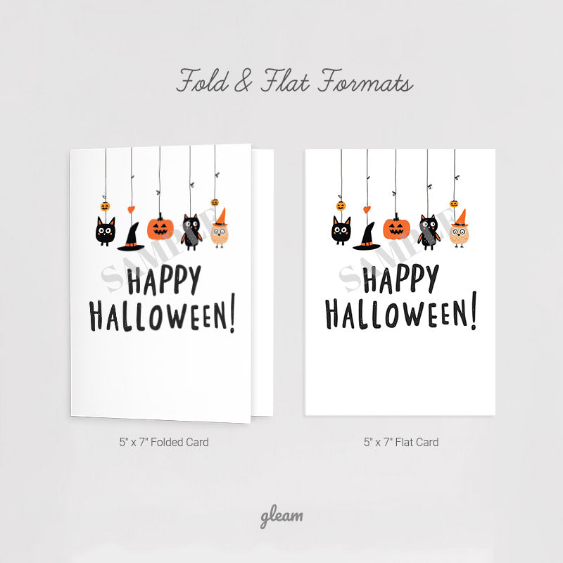 Halloween Card – Cute Icons & Characters