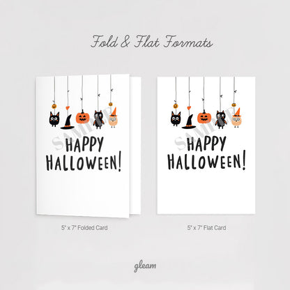 Halloween Card – Cute Icons & Characters
