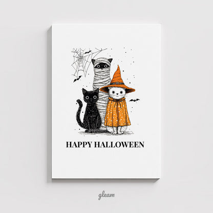 Halloween Card – Cute Cats