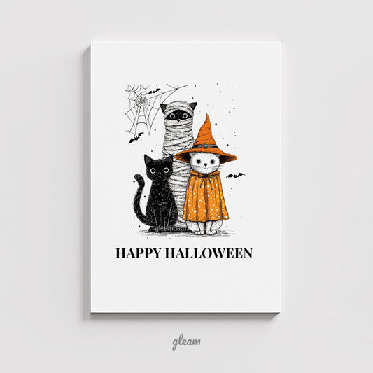 Halloween Card – Cute Cats