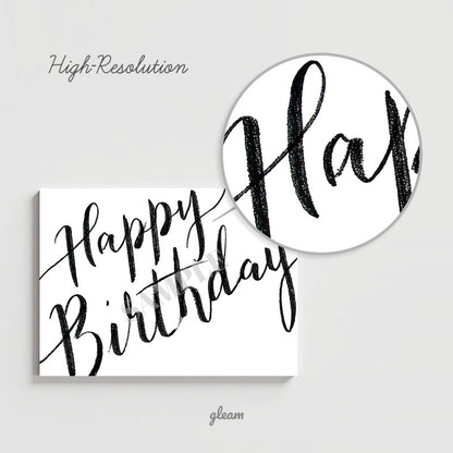 Birthday Card – Handwritten Calligraphy