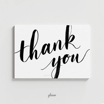 Thank You Card - Handwritten Calligraphy