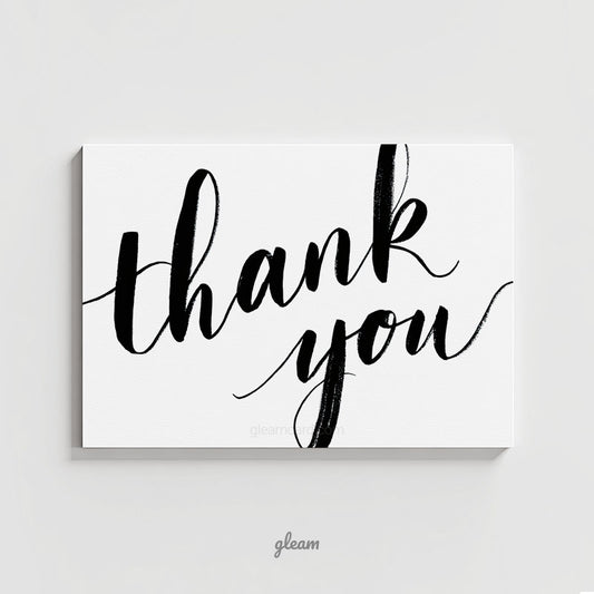 Thank You Card - Handwritten Calligraphy