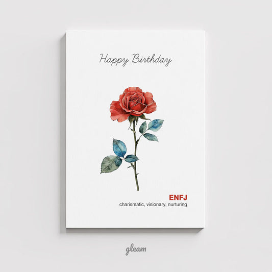 Birthday Card – ENFJ Rose