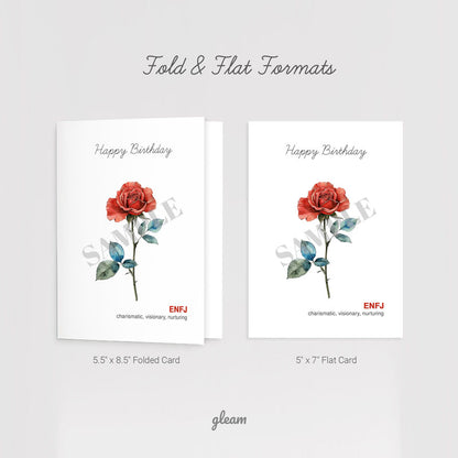 Birthday Card – ENFJ Rose