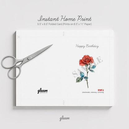 Birthday Card – ENFJ Rose