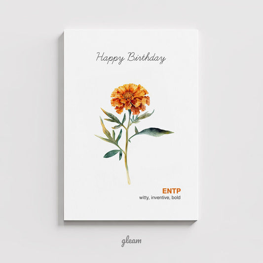 Birthday Card – ENTP Marigold