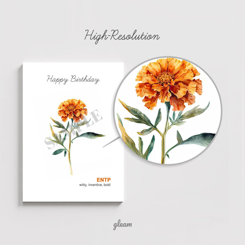 Birthday Card – ENTP Marigold