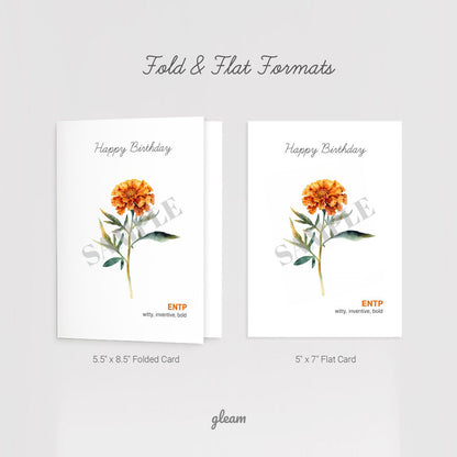Birthday Card – ENTP Marigold