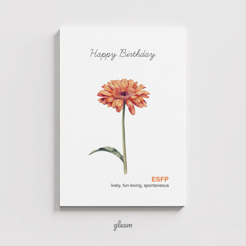 Birthday Card – ESFP Gerbera Daisy