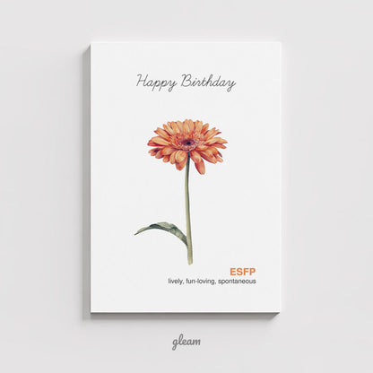 Birthday Card – ESFP Gerbera Daisy