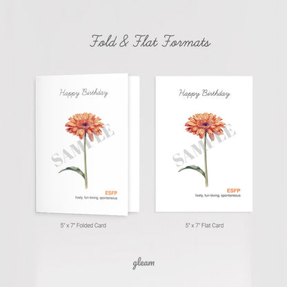 Birthday Card – ESFP Gerbera Daisy