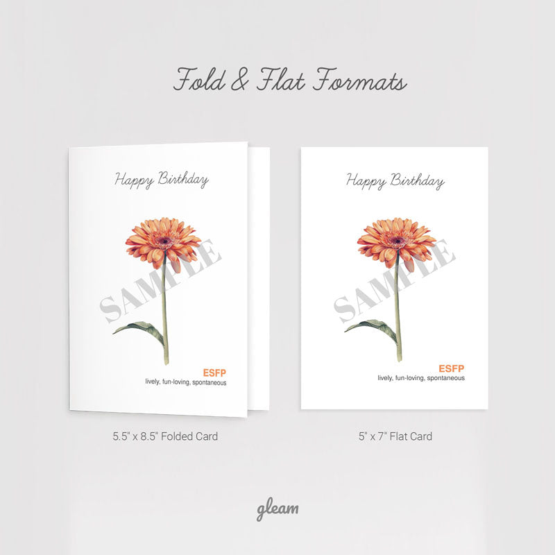 Birthday Card – ESFP Gerbera Daisy