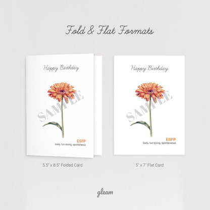 Birthday Card – ESFP Gerbera Daisy