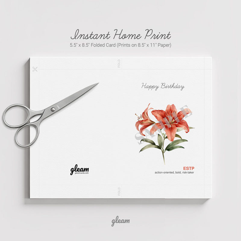Birthday Card – ESTP Lily