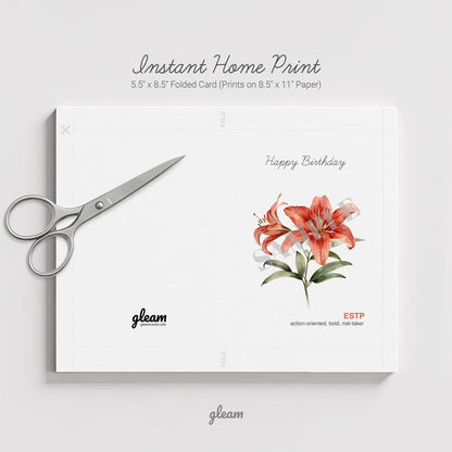 Birthday Card – ESTP Lily