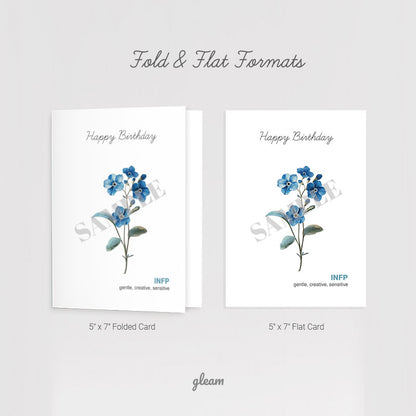 Birthday Card – INFP Forget-Me-Not